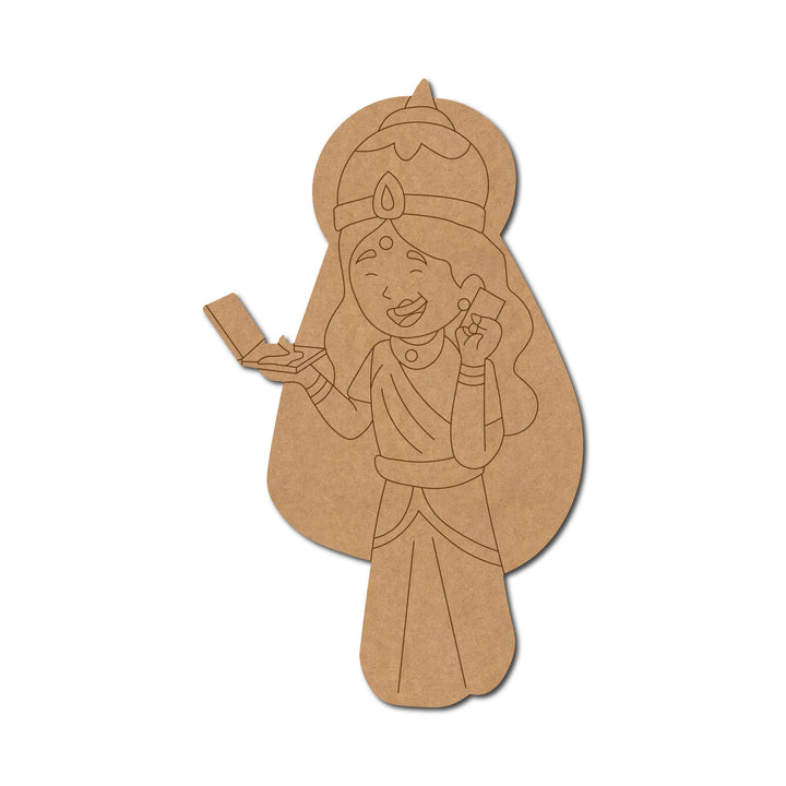 Lakshmi Ji Pre-Marked MDF