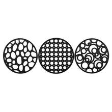 Abstract Round MDF Wall Art, 3 pcs