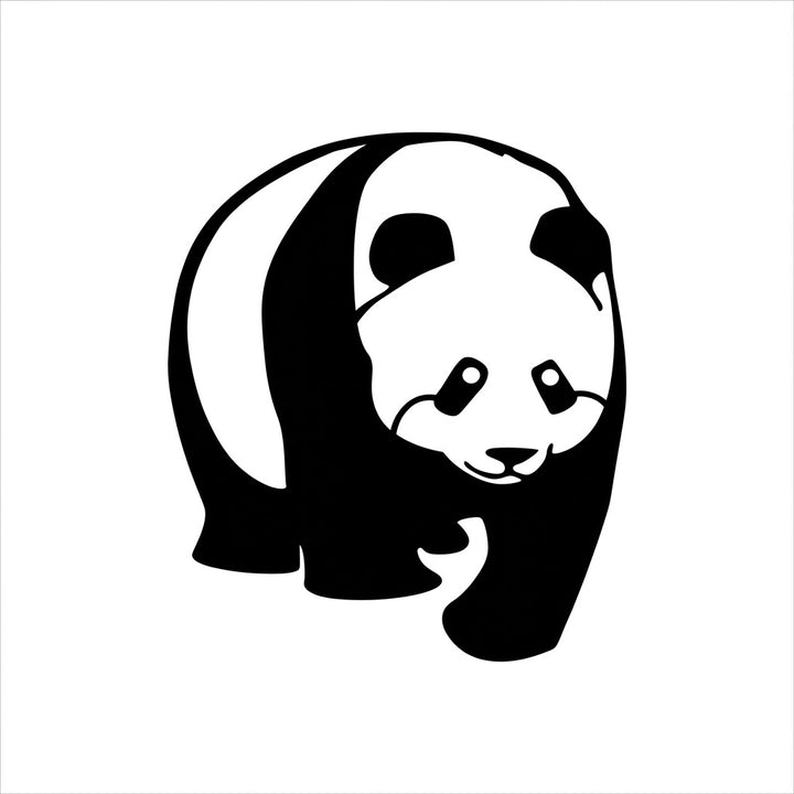 Walking Panda MDF Wall Art