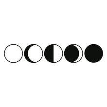 Moon Phases Design MDF Wall Art, 5 pcs