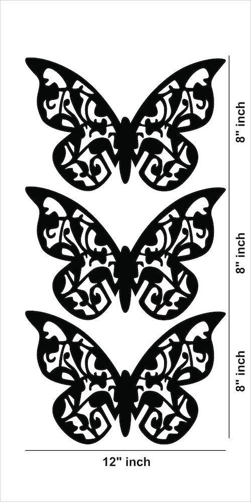 Graceful Butterfly MDF Wall Art Decor