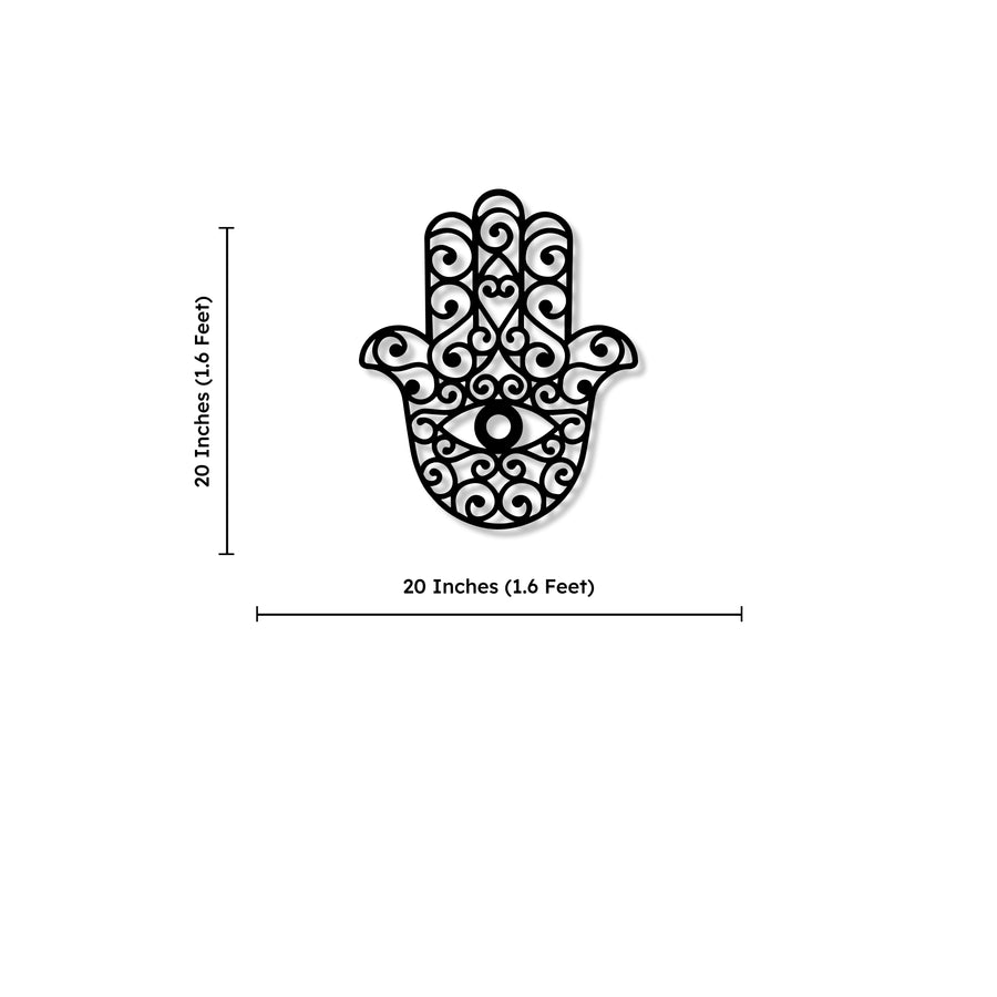 Hamsa Wooden Wall Art