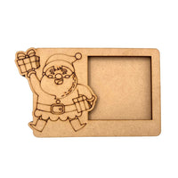 Santa Claus Christmas Three Layered Photo Frame MDF Design 1