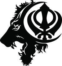 'Khalsa' in Lion MDF Wall Art