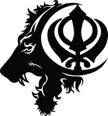 'Khalsa' in Lion MDF Wall Art
