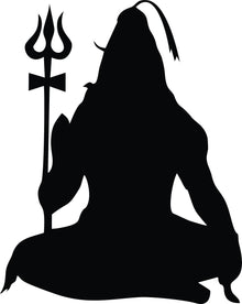 God Shiv sitting MDF Wall Art