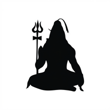 God Shiv sitting MDF Wall Art
