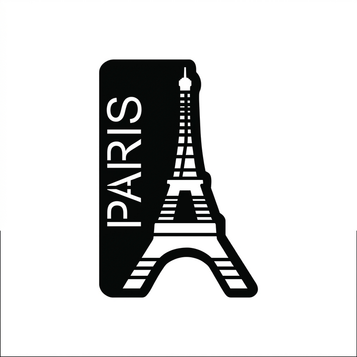 Paris Eiffel Tower MDF Wall Art