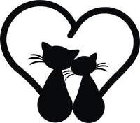 Kitten in Heart MDF Wall Art
