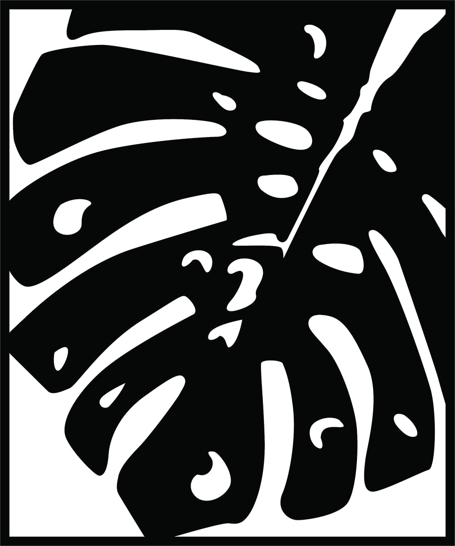 Palm Leaf Design MDF Wall Art