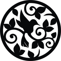 Bird on branch MDF Wall Art