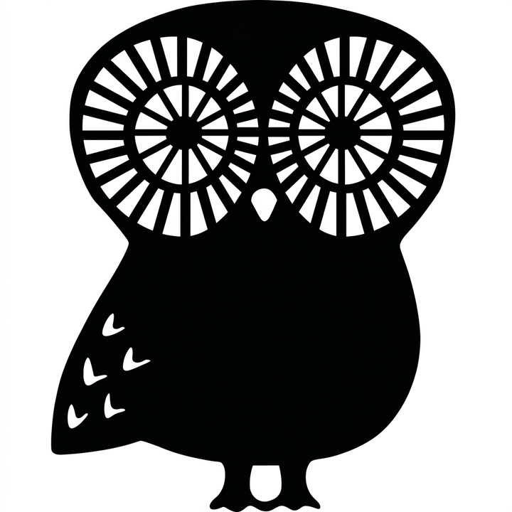 Majestic Owl MDF Wall Art