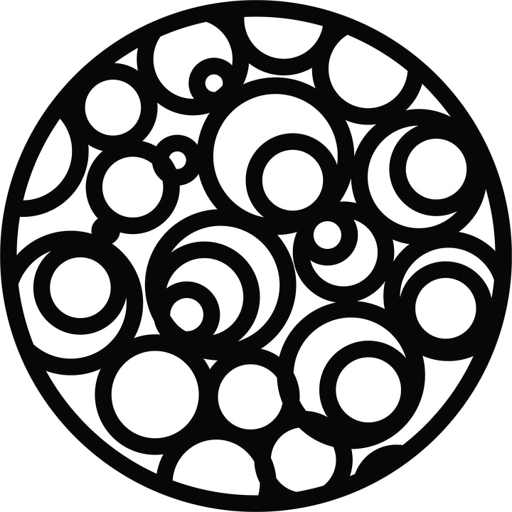 Abstract Circle MDF Wall Art