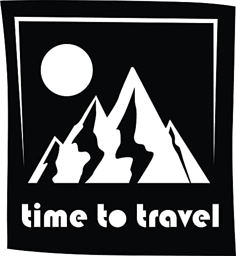 Mountains 'Time to Travel' MDF Wall Art