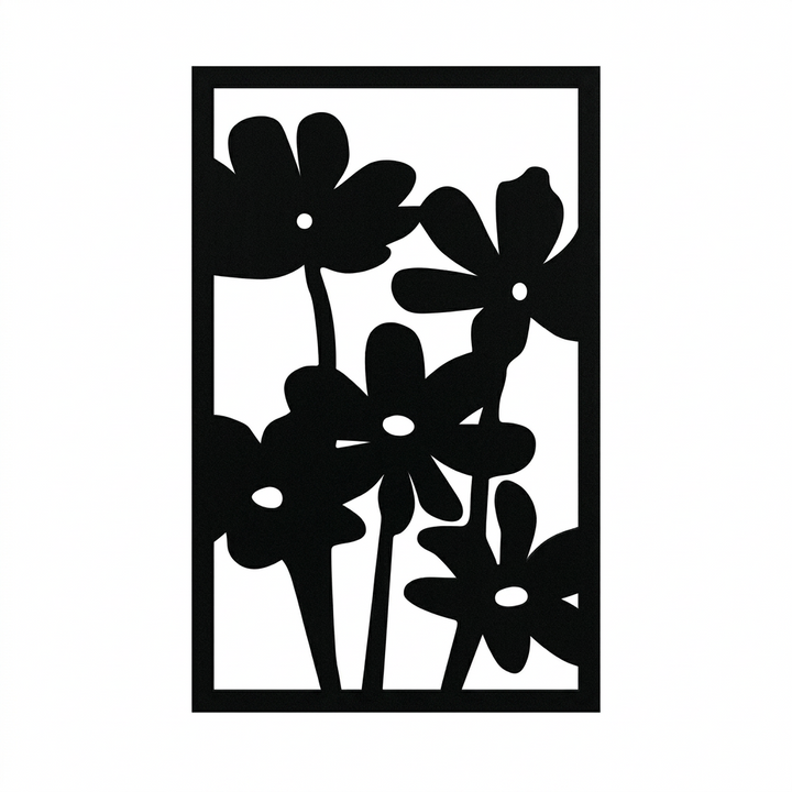 Floral MDF Wall Art