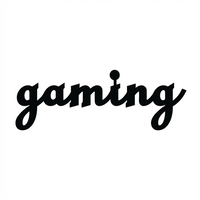 'Gaming' Quote MDF Wall Art