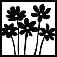 Flower Design MDF Wall Art