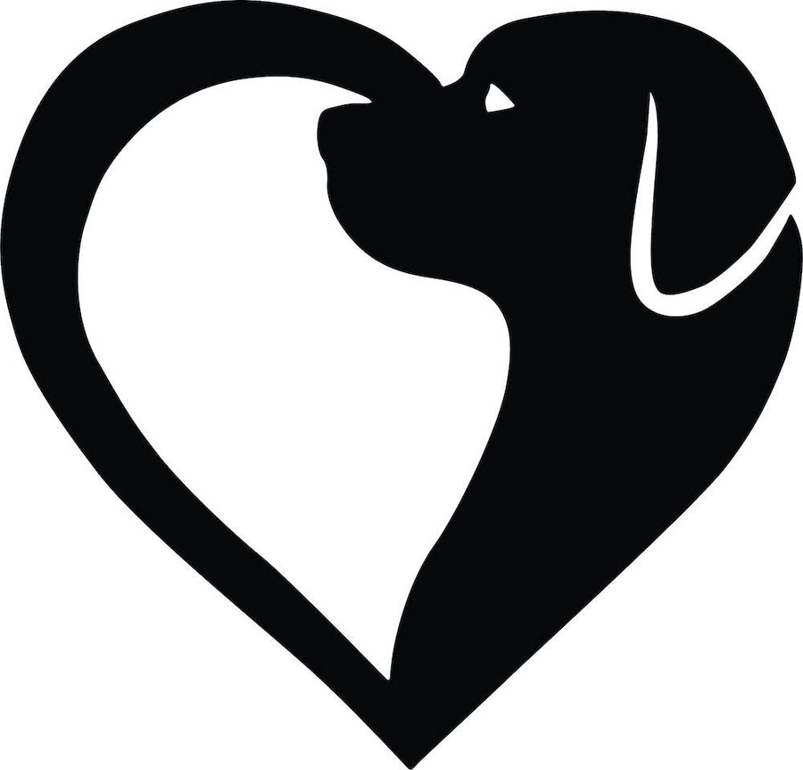 Dog Love MDF Wall Art