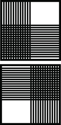 Geometric Abstract Black MDF Wall Art,Set of 2 pcs