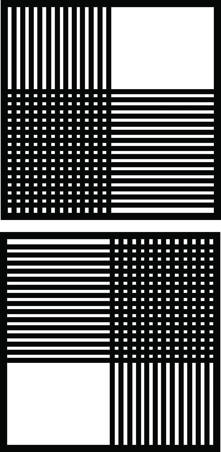 Geometric Abstract Black MDF Wall Art,Set of 2 pcs