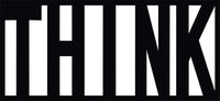 'Think' Quoted Design MDF Wall Art