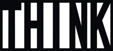 'Think' Quoted Design MDF Wall Art