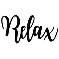 'Relax' Quote Design MDF Wall Art