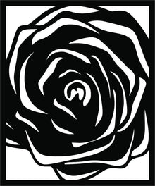 Rose MDF Wall Art