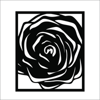 Rose MDF Wall Art