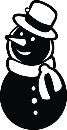 Snowman Design MDF Wall Art