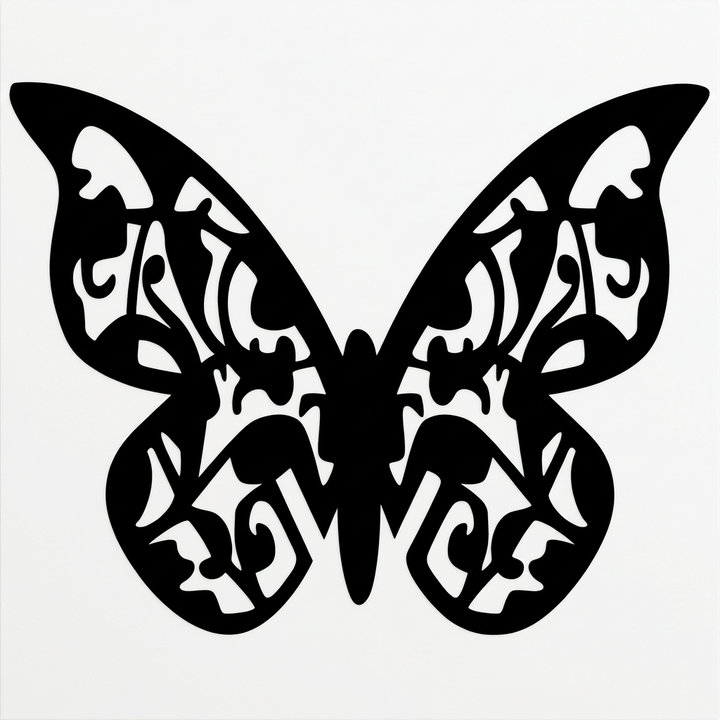 Elegant Butterfly MDF Wall Art Decor