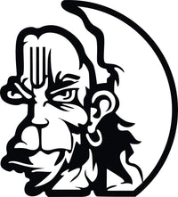 God Hanuman MDF Wall Art For Mandir