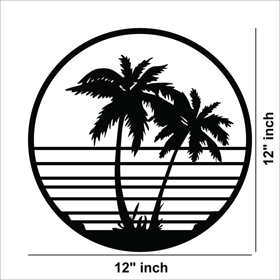 Palm Tree MDF Wall Art