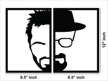 Iconic Handsome Men Portrait MDF Wall Art, 2 pcs
