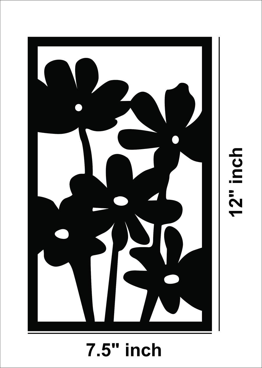 Floral MDF Wall Art