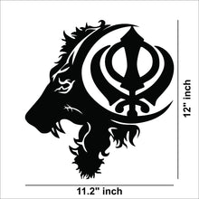 'Khalsa' in Lion MDF Wall Art