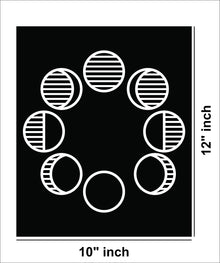 Phases of the Moon Layered MDF Wall Art