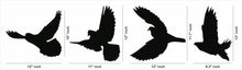 Flying Birds MDF Wall Art, set of 4 flying birds