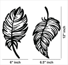 Feather Design MDF Wall Art
