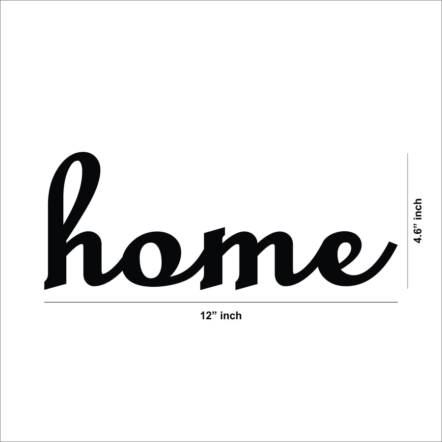 'Home' Quote MDF Wall Art