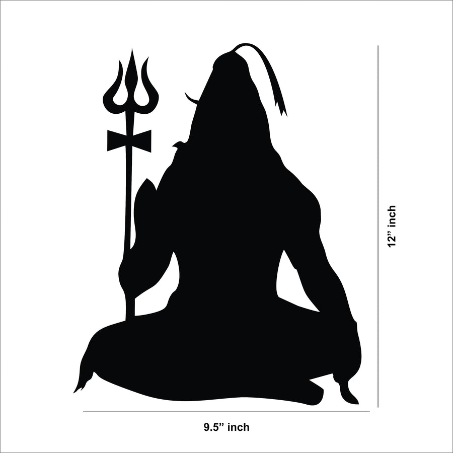 God Shiv sitting MDF Wall Art