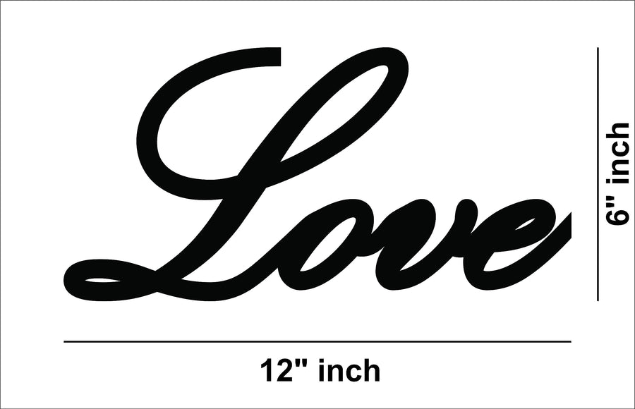 'Love' Quote MDF Wall Art