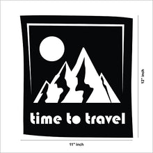 Mountains 'Time to Travel' MDF Wall Art