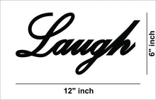 'Laugh' Quote MDF Wall Art