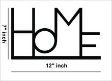 "Home" Quoted Design MDF Wall Art