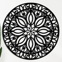 Mandala Floral Wooden Wall Art