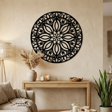 Mandala Floral Wooden Wall Art