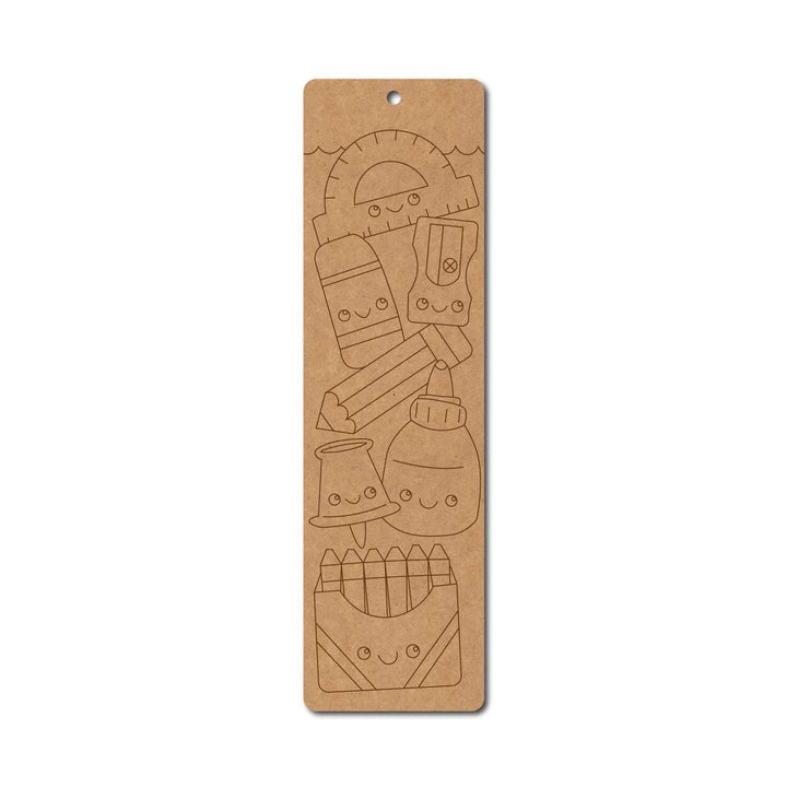 Art & Craft Items Bookmark Pre Marked MDF Design 1