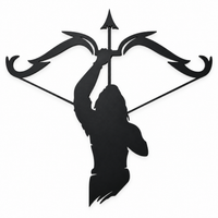 Black Silhouette Rama Wall Art