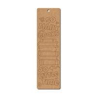 Books Bookmark Pre Marked MDF Design 1